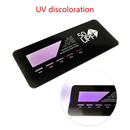 Professional UV Test Card UPF50+ Test Card Premium UVB Test Card UV Sanitizer Test Strips Outdoor Sunshine Testing Card F0T6