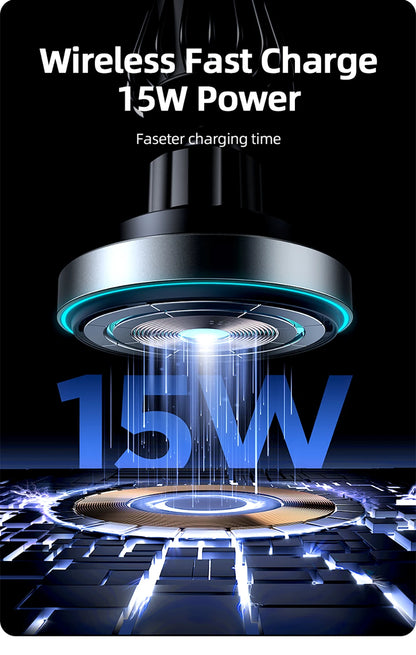 Joyroom Magnetic Car Phone Mount Wireless Fast Car Charger for iPhone Holder 15W Magnetic Car Phone Holder Mount Wireless