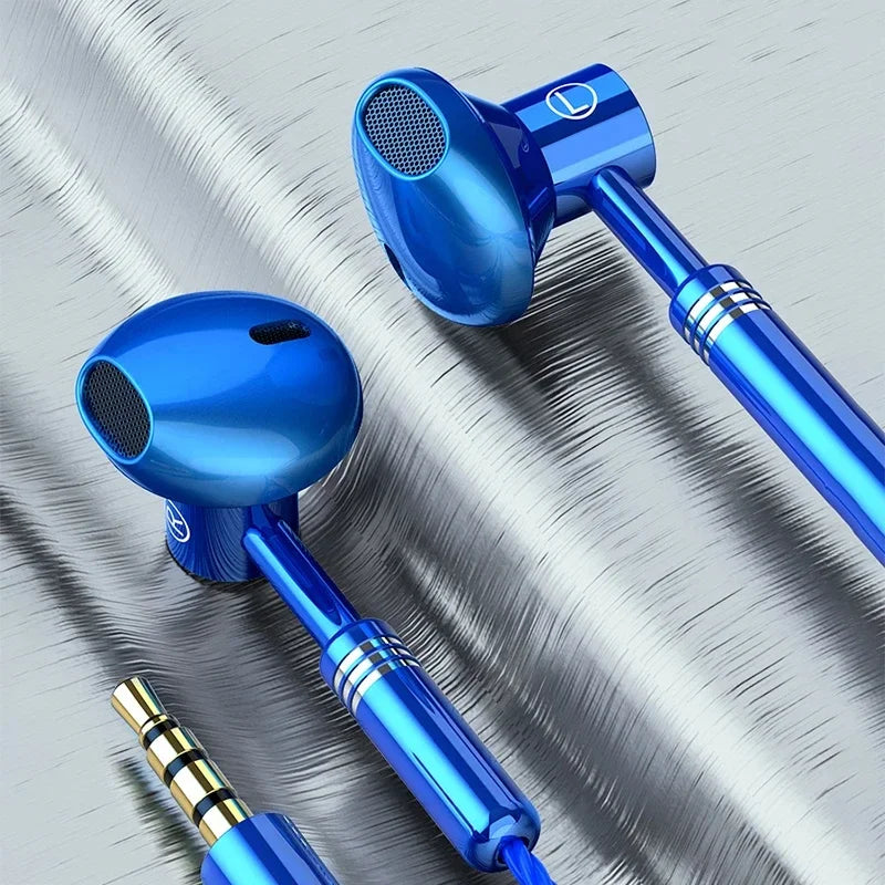 Wired Headphones Bass 9D Stereo Earphones Mic Headphone Headset in-ear Wire Earphon Earbud Phone Headset with Microphone