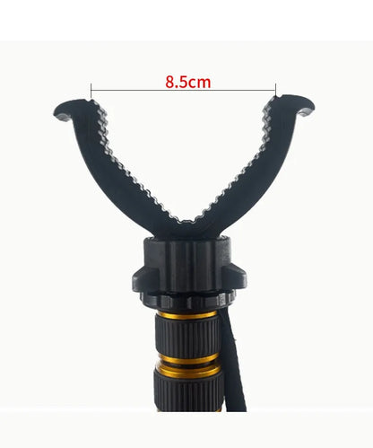 Aluminum Portable Outdoor Tripod Universal Retractable Quick-release Tripod Hunting Camping Bracket w/ V-shaped Head Accessories