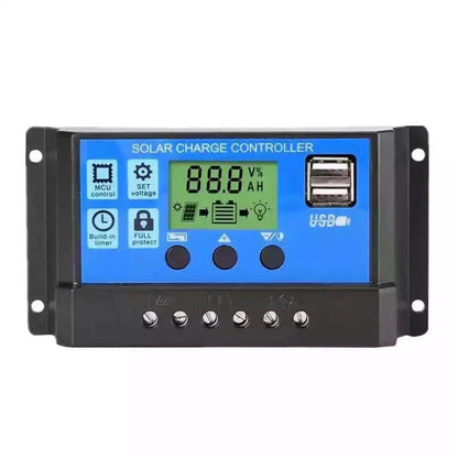 Solar Charge Controller LED Display 12V/24V Auto 48V Battery Regulator Home Electronic Electrician Controlling Accessory
