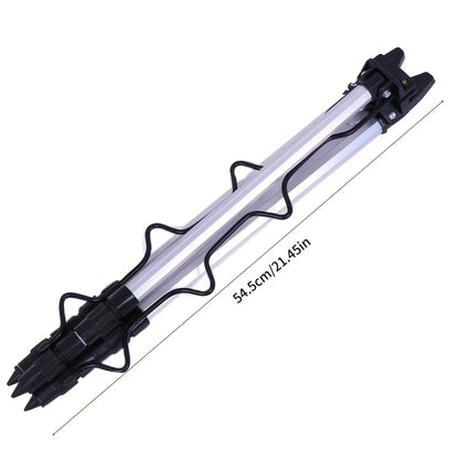 Fishing Pole Tripod Bracket, Aluminum Alloy Portable Folding Fishing Rod Tripod Stand for Outdoor