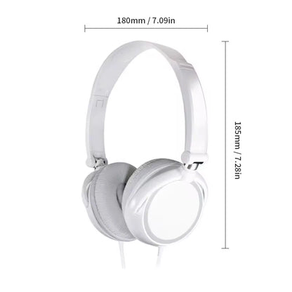 Wired Headphones 3 5mm Bass Stereo Foldable With Microphone Adjustable Headphones Suitable For Pc Mp3 Mobile Headphones