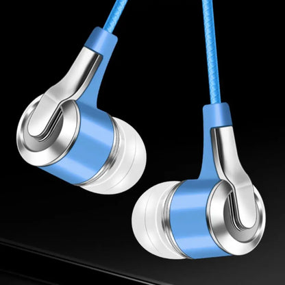 Wired Headphones 3.5mm Sport Earbuds Heavy Bass Wire Controlled In-ear Phone Earphones Stereo Headset with Mic Music Gaming