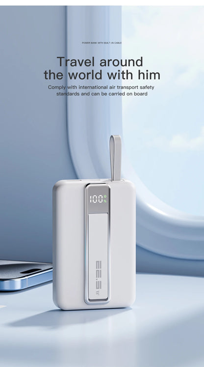 10000mAh Original Powerbank With Cable Magnetic Power Bank Wireless Fast Charger For iPhone Backup Battery For Magsafe with Gift