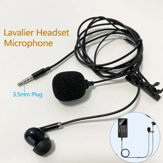 3.5mm Lavalier Headset Microphone Speaker Support Singing While Listening to Music Stereo For Smart Phone Accessories