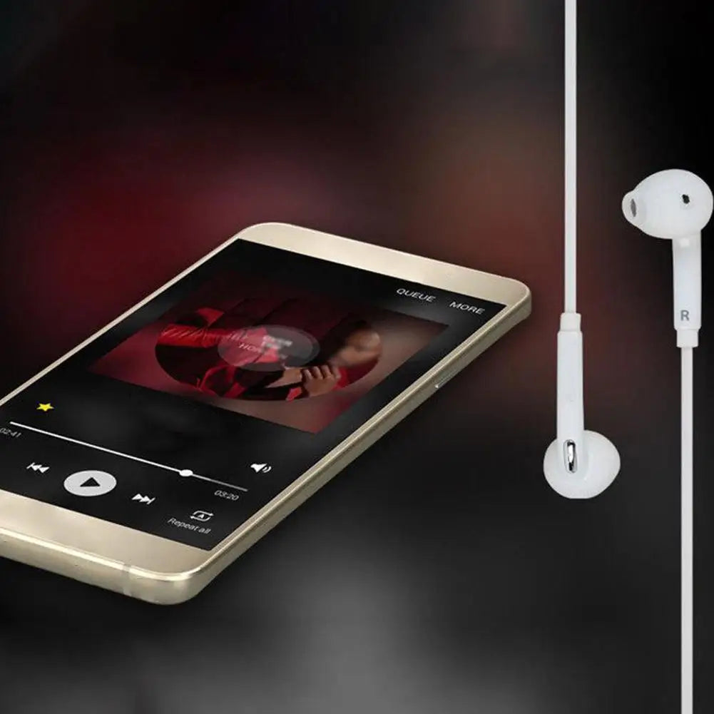 Wired Headphones With Microphone 3.5mm Earphones Plug In-Ear Headphones Music Earplugs Ergonomic Headphones For Smartphones