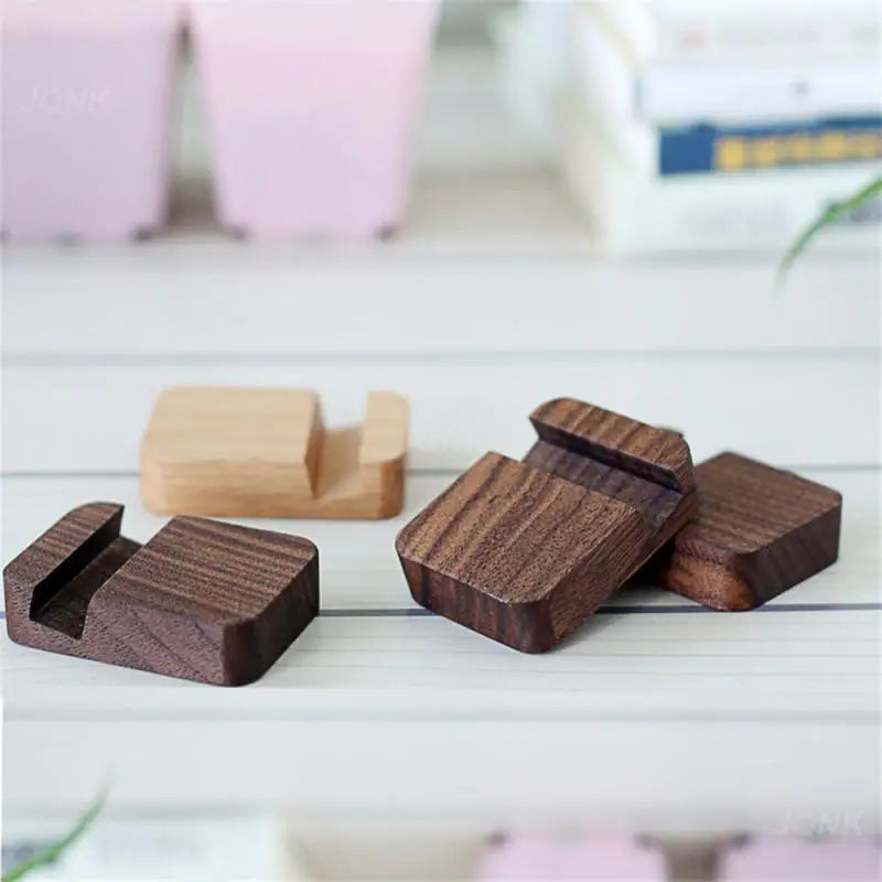 Desk Stand Holder Universal High-quality Wood Materials Phone Accessories For Mobile Phone Tablet Pc E-reader Home Storage Lazy