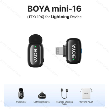 BOYA® Wireless Lavalier Microphone - Smallenterprised 