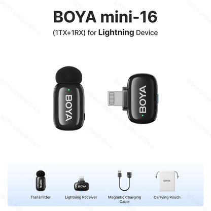 BOYA® Wireless Lavalier Microphone - Smallenterprised 