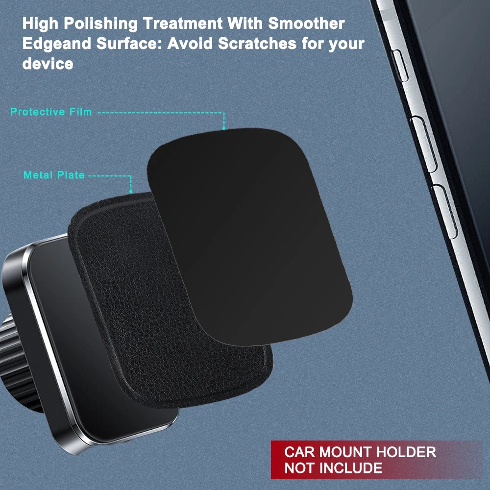 Magnetic Disk For Car Phone Holder Magnet Metal Plate & Leather Iron Sheets For Magnetic Air Vent Mount Car Holder Stand