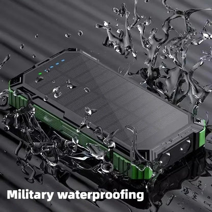Solar Power Bank Wireless 200000mAh Large Capacity Fast Charging External Battery Outdoor Survival Emergency Equipment