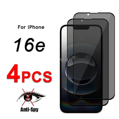 Privacy Screen Glass For iPhone 16e Glass Anti-Spy Protector Screen Film For iPhone 16e Tempered Glass For iPhone 16e Film