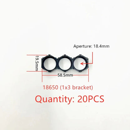 18650 Lithium Battery Packs DIY Misalignment Fixed Bracket Assembly Holder Cells Pack Splicable Modular Support Flat Head
