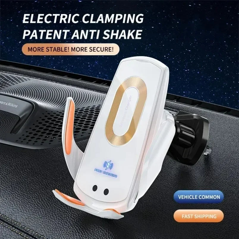 Wireless Car Phone Holder Universal navigation Clip Sensing Open Close Navigation Mount Wireless Charging Automobile Accessori