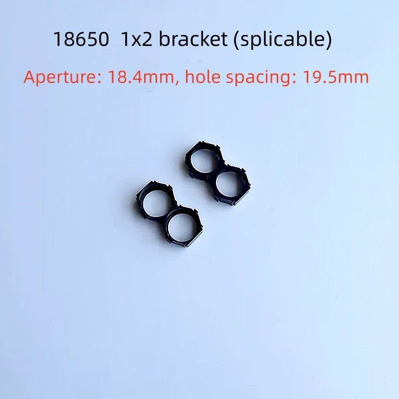 18650 Lithium Battery Packs DIY Misalignment Fixed Bracket Assembly Holder Cells Pack Splicable Modular Support Flat Head