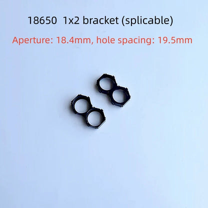 18650 Lithium Battery Packs DIY Misalignment Fixed Bracket Assembly Holder Cells Pack Splicable Modular Support Flat Head