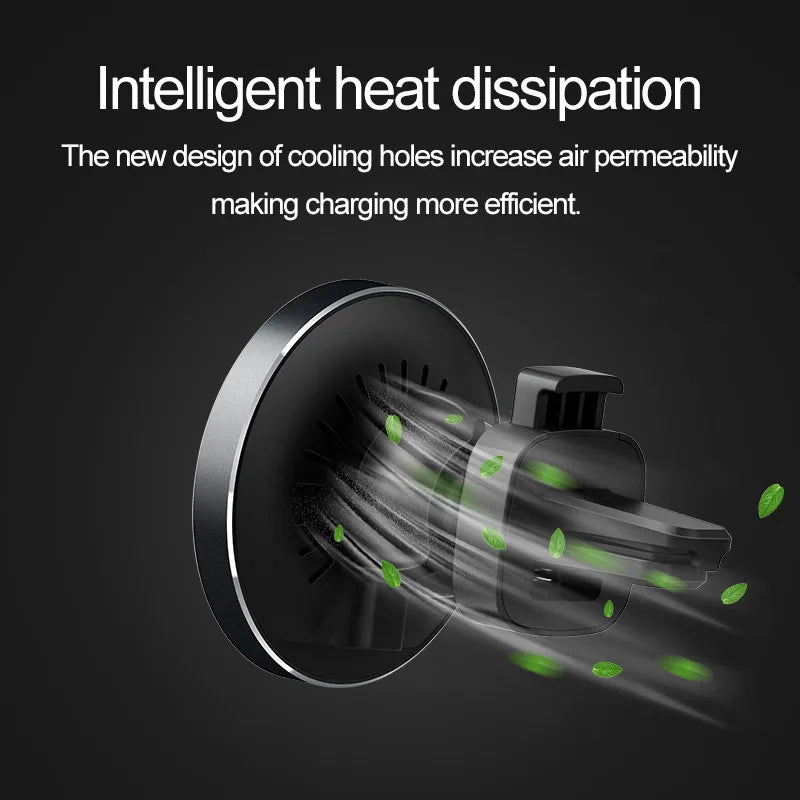 30W Magnetic Car Wireless Charger Air Vent Car Phone Holder Mount for iPhone 14 13 12 Pro Max Macsafe Car Fast Charging Station