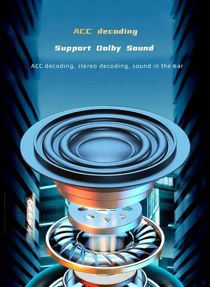 Bluetooth 5.3 Headphones TWS Wireless Earphones with LED Display Stereo Headset Touch Control Earbuds Noise Reduction