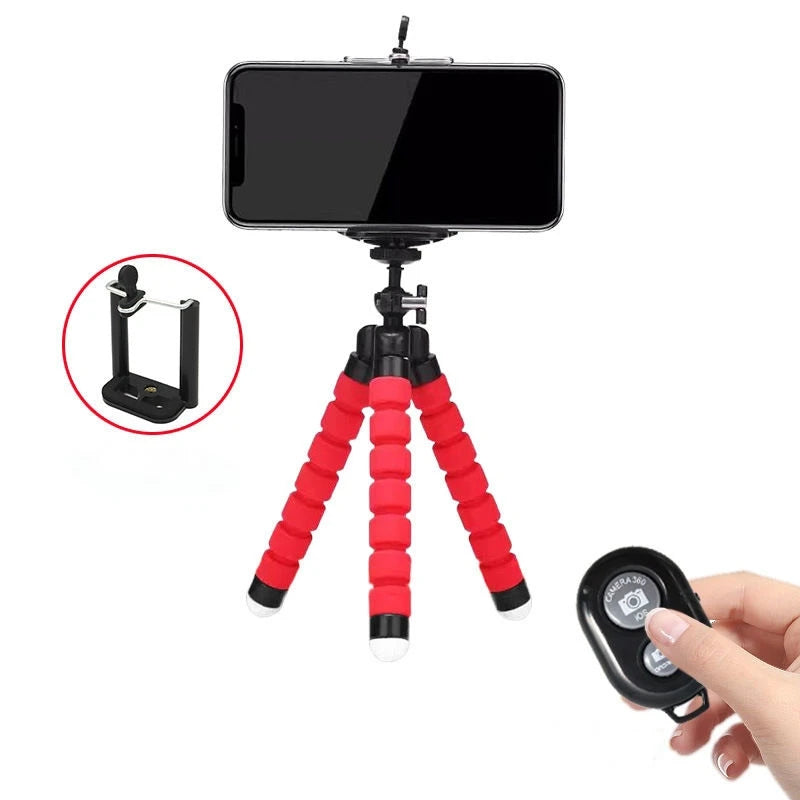 Tripods Tripod For Phone Mobile Camera Holder Clip Smartphone Monopod Tripe Stand Octopus Mini Tripod  For Phone