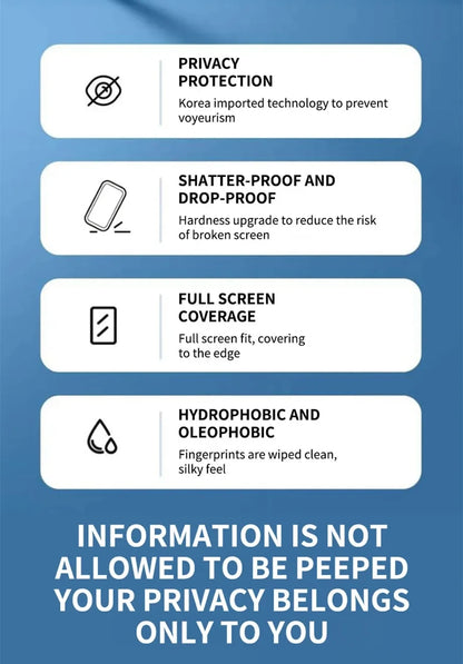 3Pcs Privacy Screen Protector For iPhone 13 14 15 16 17 Pro Max Mini 8 7 Plus Anti-spy Protective Glass For iPhone 17 XR XS Max