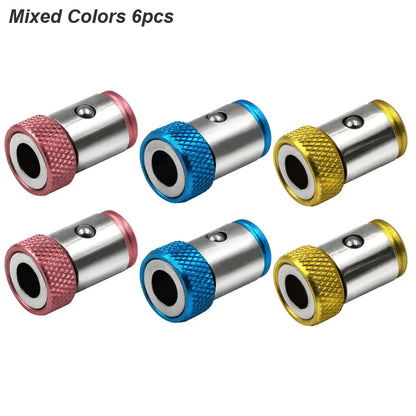 Magnetic Ring Screwdriver Bit Holder Cross Phillips Magnet 1/4 Strong Magnetizer Removable Part Adapter Screw Driver Power Tool