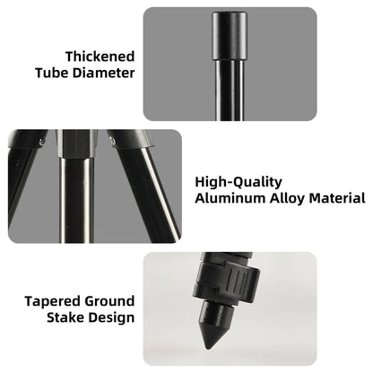 Aluminum Alloy Fishing Rod Tripod Portable Folding Fishing Pod Tripod Height Adjustable Fishing Pod Tripod Fishing Supplies