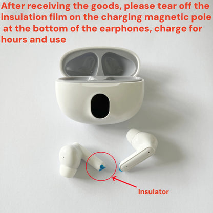 Bluetooth Earphones Wireless Earbuds with Microphone for All Phones Running Android iOS Black