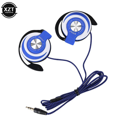 Wired Headphones HIFI Heavy Bass Headset Over-ear Adjustable Ear Hook Earphones Music Earphone For Phone