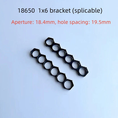 18650 Lithium Battery Packs DIY Misalignment Fixed Bracket Assembly Holder Cells Pack Splicable Modular Support Flat Head