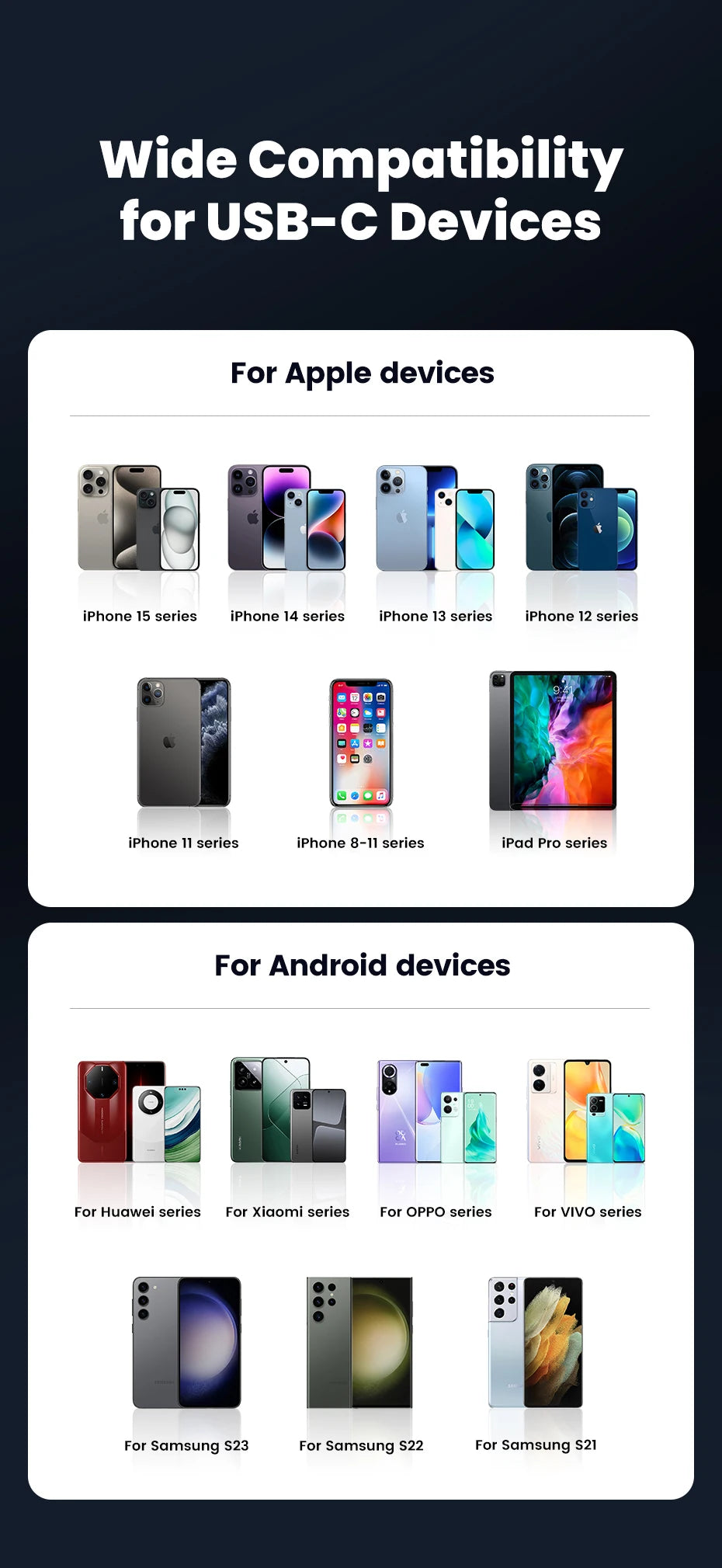 45W Dual USB A Type C Car Charger Metal Auto PD Charger Adapter Fast Charging USB C Charger For CellPhone in Car For iPhone 13