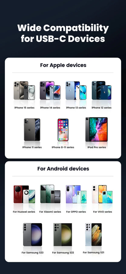 45W Dual USB A Type C Car Charger Metal Auto PD Charger Adapter Fast Charging USB C Charger For CellPhone in Car For iPhone 13