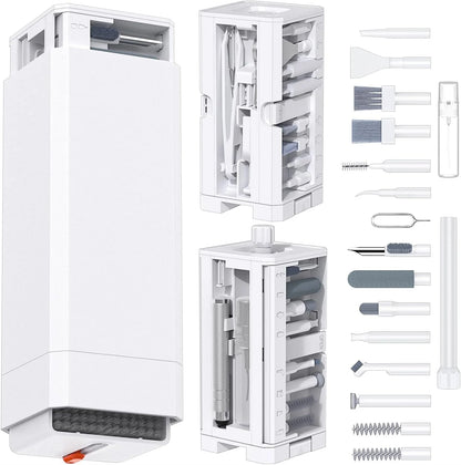 32-in-1 Multi-Purpose Electronics Cleaning Kit – for iPhone Charging Port, AirPods, Bluetooth Earbuds, Keyboard & Screen Cleanin