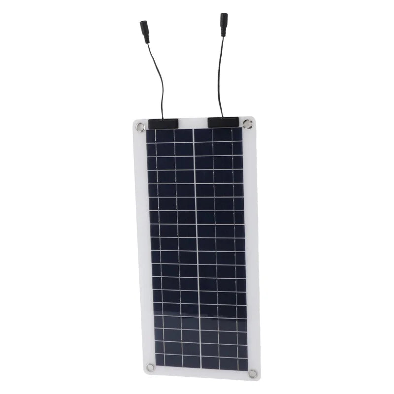 Solar Panel Charger 100W Waterproof Trickle Charger Solar Battery Maintainer Dual Output For 12V-24V Car RV Boat Motorcycle