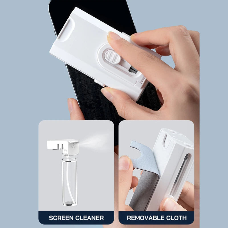 8-in-1 Keyboard Cleaning Kits Cleaner Headphone Cleaner Pen Keycap Puller Laptop Screen Cleaning Bluetooth Earphone Cleaning Kit