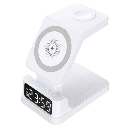 Magnetic 3-in-1 Wireless Charger with Clock