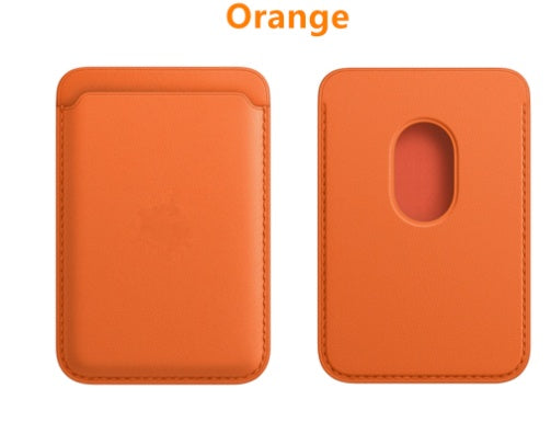 Magnetic Leather Card Holder Holder