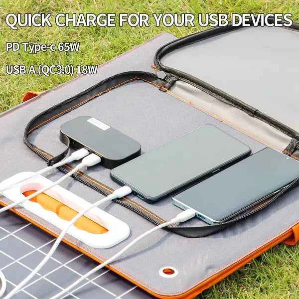 Flashfish 200W Power Station & Foldable Solar Panel Set