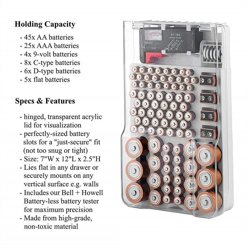 Battery Capacity Test Instrument Strength Indicator Storage Box