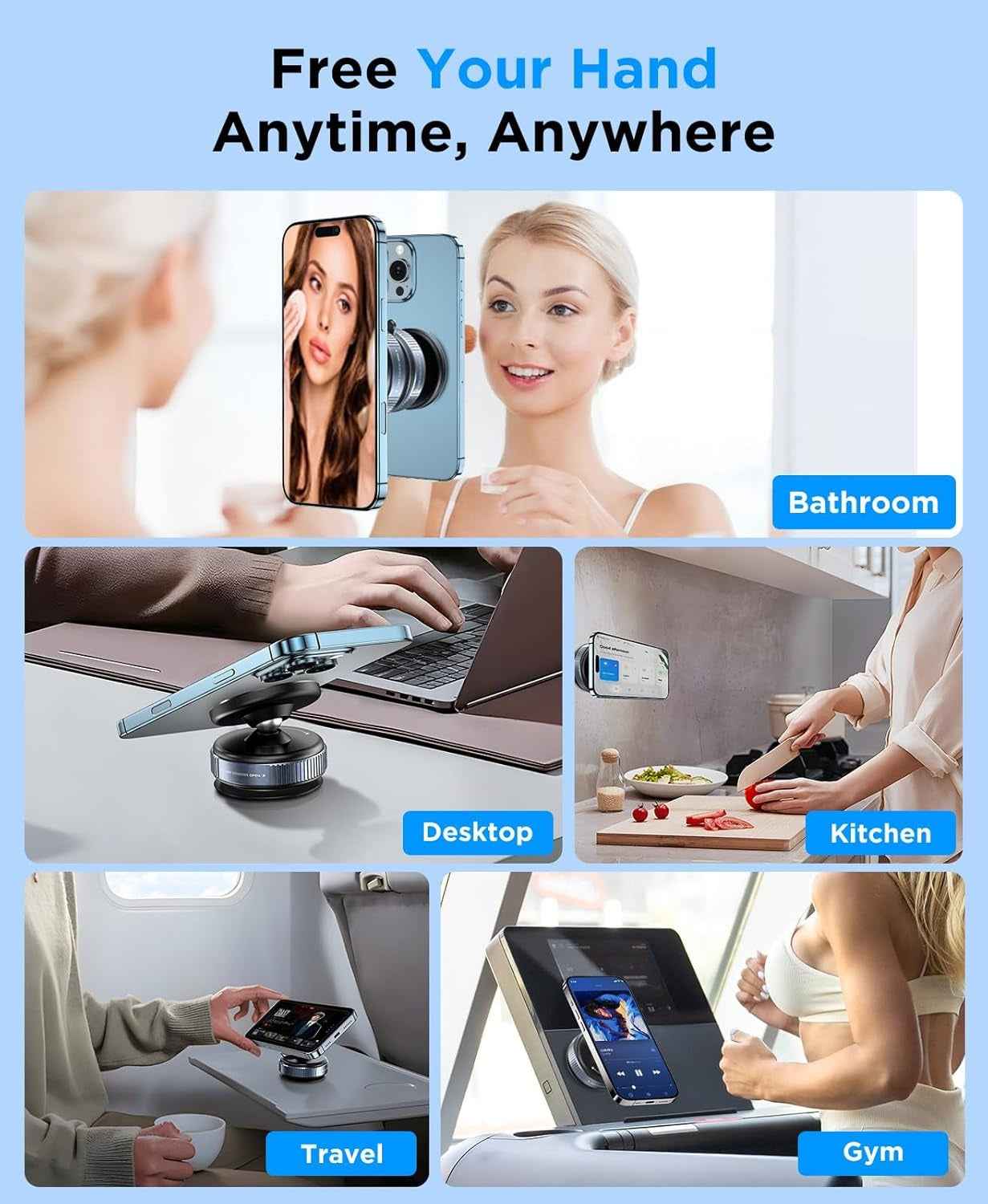 Upgraded 360° Magnetic Car Phone Holder