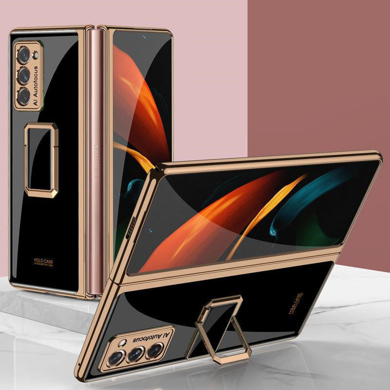 Folding Vertical Clock Phone Case Full Inclusive Personality Male - Small Enterprise