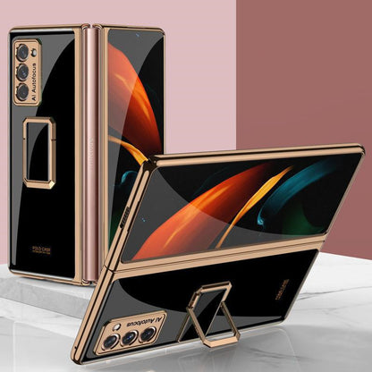 Folding Vertical Clock Phone Case Full Inclusive Personality Male - Small Enterprise