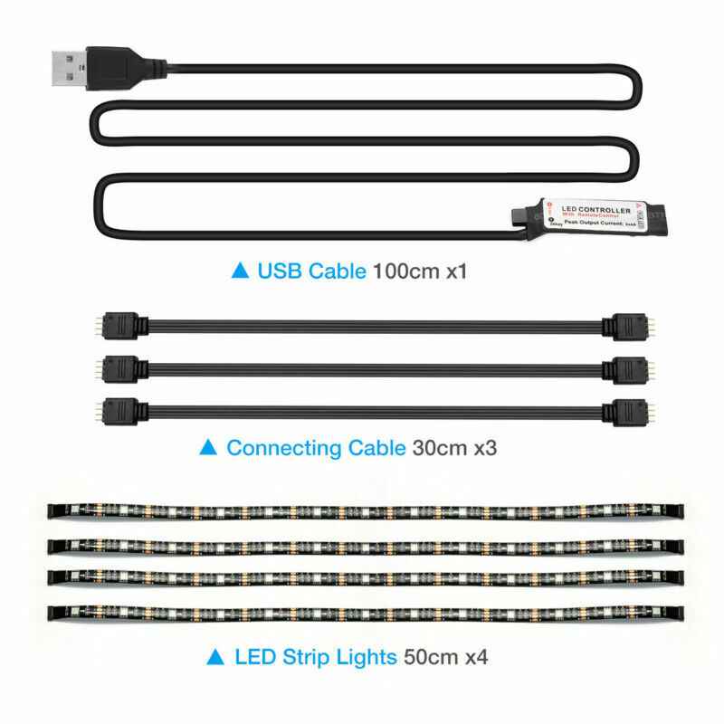 RGB LED Strip TV/Computer Light Kit with Remote