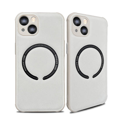 Leather Phone Case Iphone14 Mag Safe Magnetic Cross - Small Enterprise
