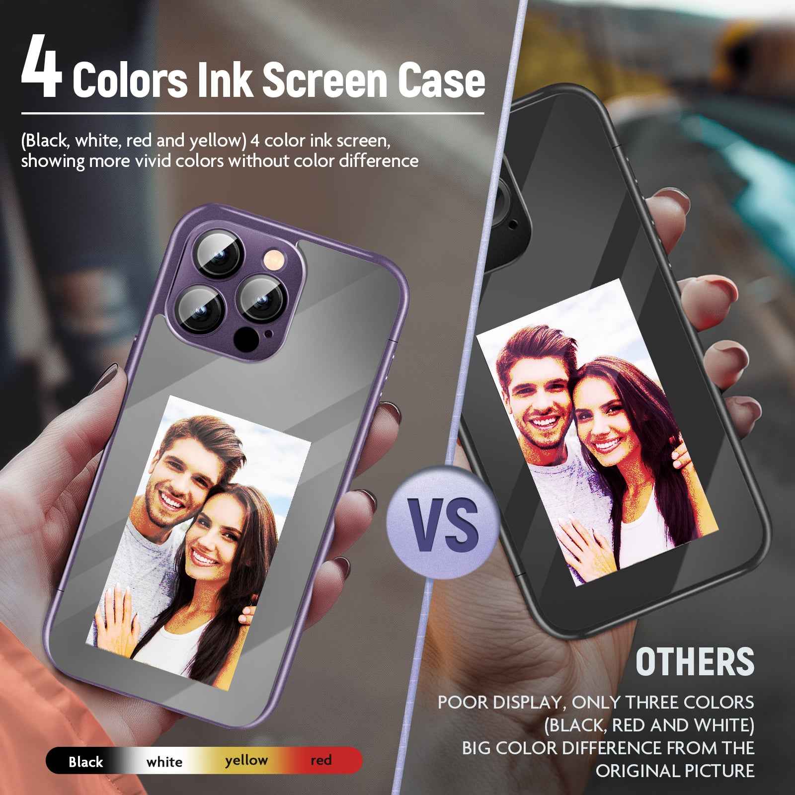 iPhone 15 Pro Max NFC Ink Screen Flip Case