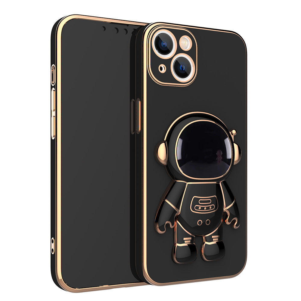 3D Astronaut Phone Case Anti-Drop Electroplating Bracket - Small Enterprise