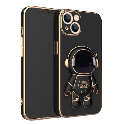 3D Astronaut Phone Case Anti-Drop Electroplating Bracket - Small Enterprise