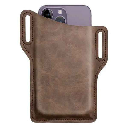 Men's Leather Phone Holster Waist Pack