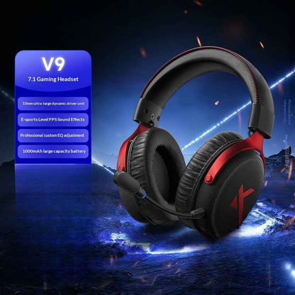 Over-Ear Bluetooth Gaming Headset with Four Modes