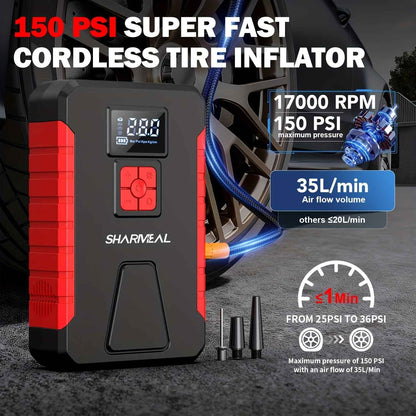 Portable Car Jump Starter & Air Compressor